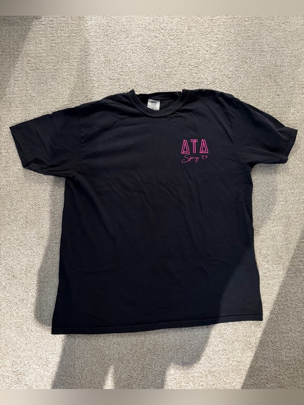 Delta Tau Delta “Spring Rush ‘24” Black Graphic Short-Sleeve T‑Shirt